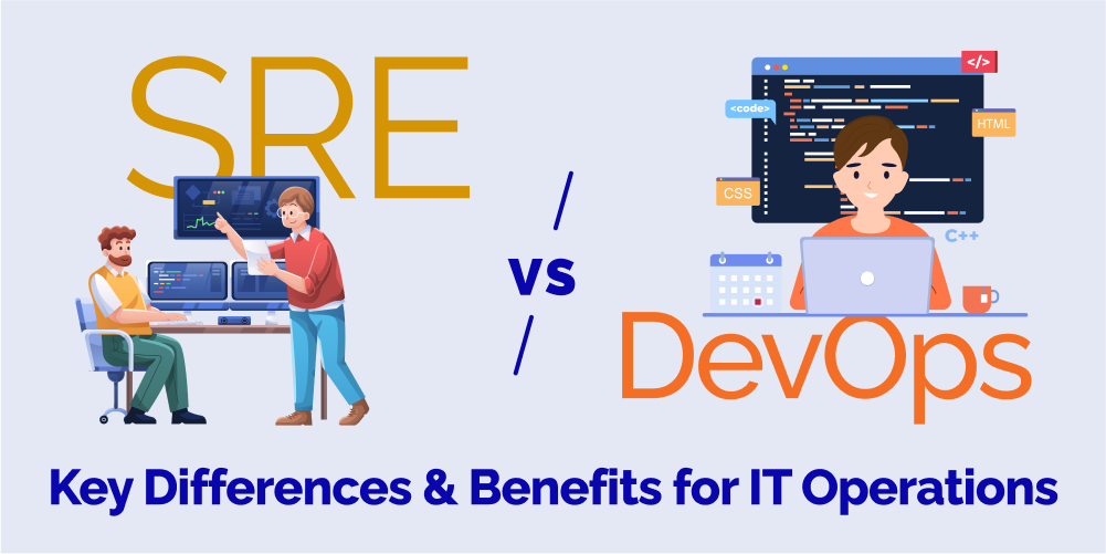 SRE vs DevOps Blog Header Image